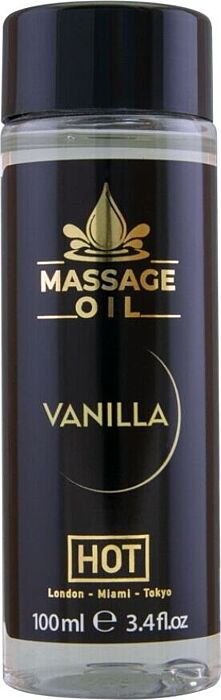 Massageolie HOT Vanilla 100ml – Verwarmend en voedend