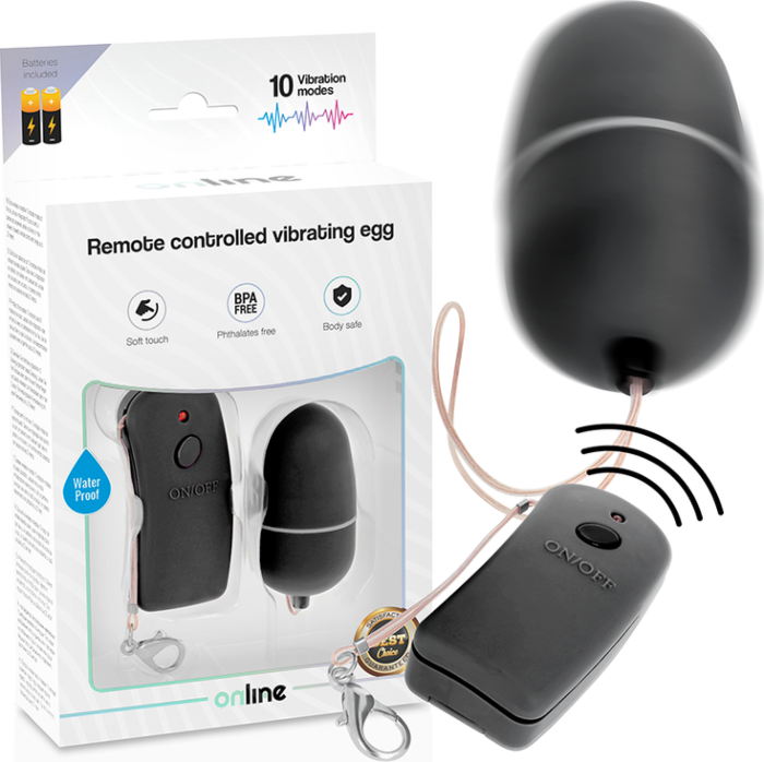 Tril Ei Vibrator BlackRemote