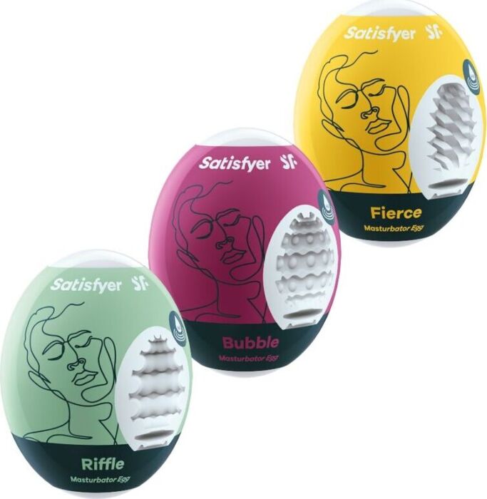 SATISFYER EGGS 3-pack masturbator eieren
