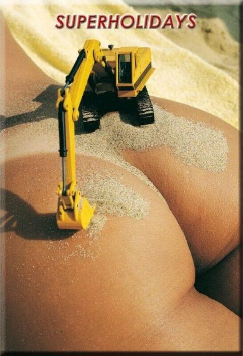 Imán Diablo Picante Culo Escavadora - Uniek!