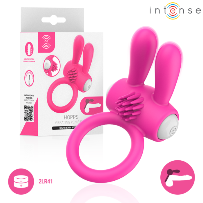 Vibrerende Ring INTENSE HOPPS met Clitorisstimulatie Vibrerende Ring INTENSE HOPPS met Clitorisstimulatie