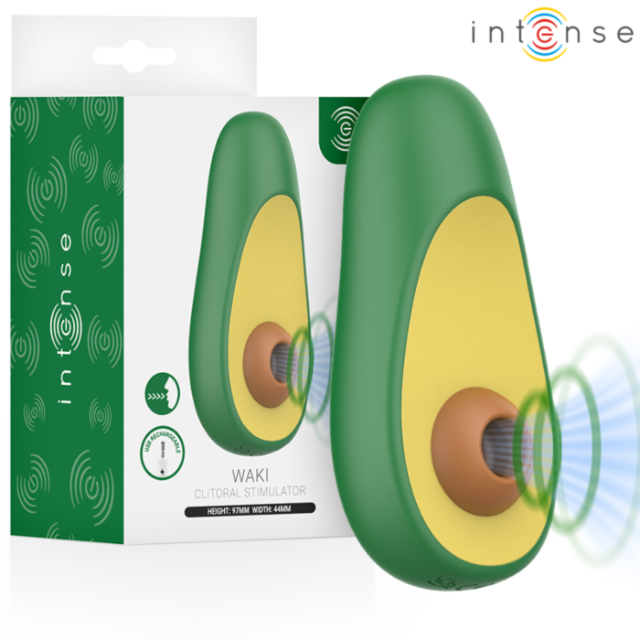 Zuiger Stimulator INTENSE WAKI AVOCADO met ergonomisch ontwerp Zuiger Stimulator INTENSE WAKI AVOCADO met ergonomisch ontwerp