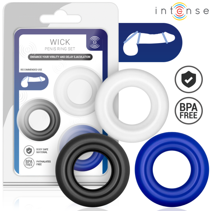 Ring INTENSE FOR HIM Set van 3 voor jou Ring INTENSE FOR HIM Set van 3 voor jou
