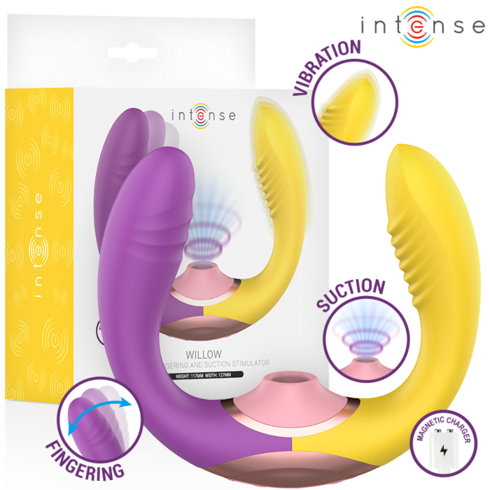 Vibrator INTENSE HIGH TECH Willow 3-in-1 stimuleerder Vibrator INTENSE HIGH TECH Willow 3-in-1 stimuleerder