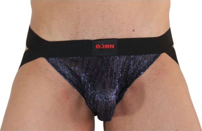 Jockstrap BURN 006 Blauw/Zwart XL - Sensualiteit