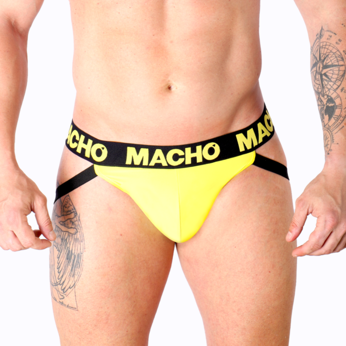 Jockstrap MACHO MX25A Geel Lycra - Sensuele Vrijheid