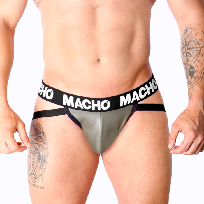 Jockstrap MACHO MX27GR Grijs Beige - Sensueel Design Jockstrap MACHO MX27GR Grijs Beige - Sensueel Design