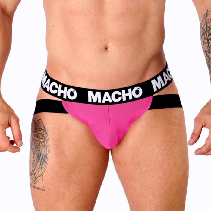 Jockstrap MACHO MX28FR XL Neon Roze - Perfecte Pasvorm Jockstrap MACHO MX28FR XL Neon Roze - Perfecte Pasvorm