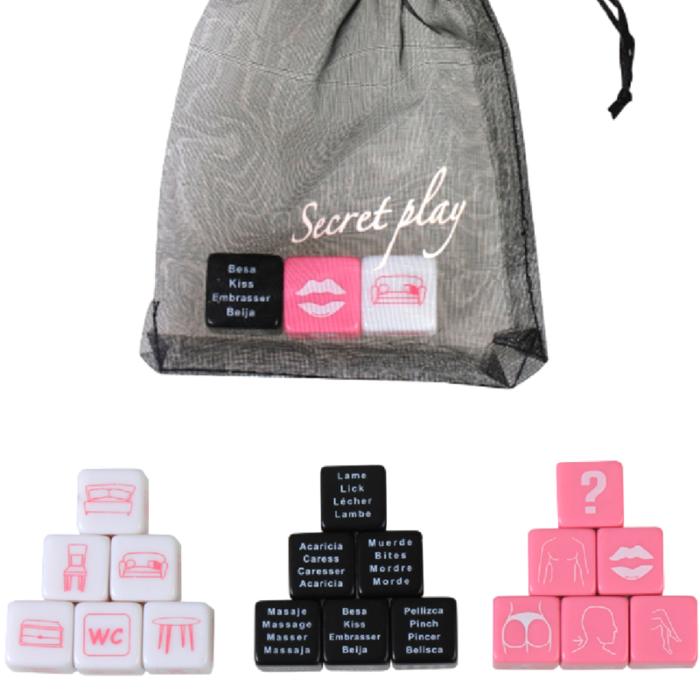 SECRETPLAY dobbelsteenspel met 3 dobbelstenen SECRETPLAY dobbelsteenspel met 3 dobbelstenen