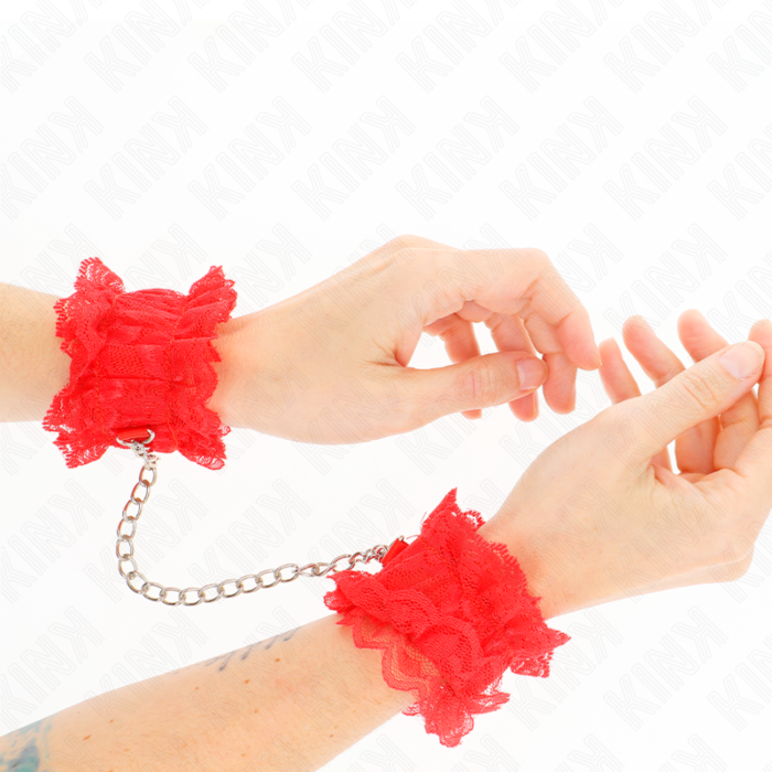 Handboeien KINK WRIST RESTRAINT LACE ELASTIC Handboeien KINK WRIST RESTRAINT LACE ELASTIC