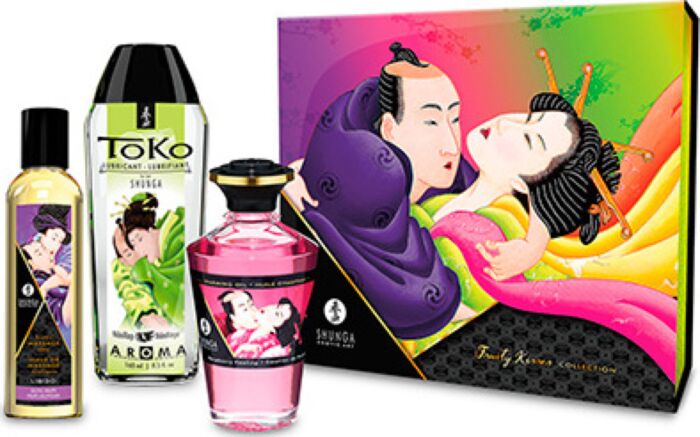 Shunga Kits Fruity Kisses collectie — fruitige massage- & glijset