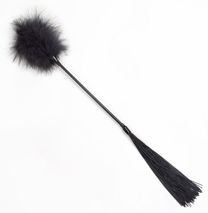 Zweep BDSM SECRETPLAY Duster + Zwarte Zweep