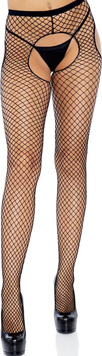 Leg avenue pantys de red industrial con aberturas