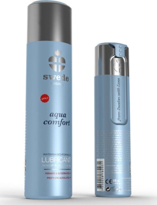 Lubricant SWEDE Aqua Comfort 60 ML - Veilig en langdurig Lubricant SWEDE Aqua Comfort 60 ML - Veilig en langdurig