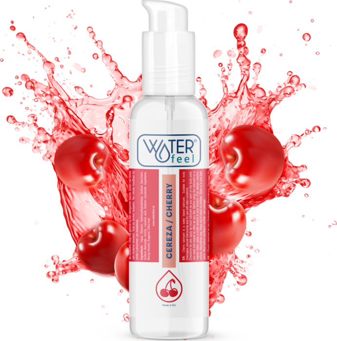 Glijmiddel Kers Waterfeel 175 ml - Met vergrendelingsdop