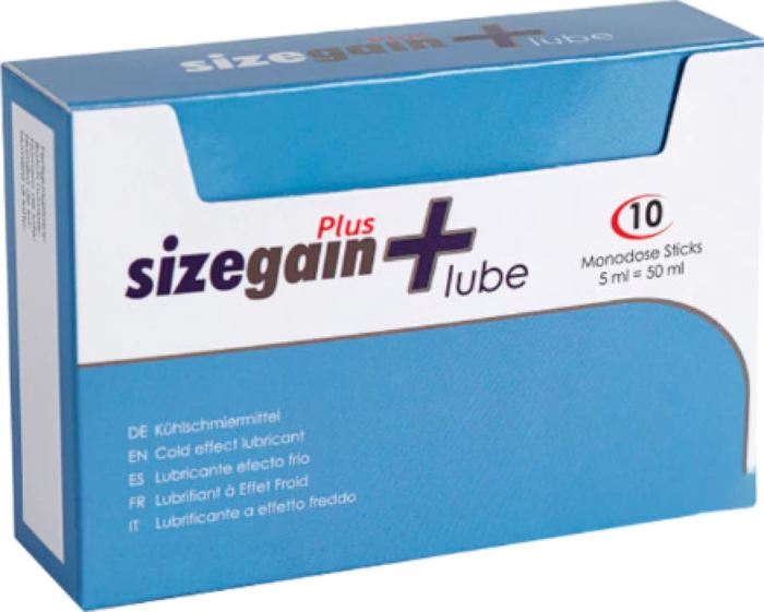 500COSMETICS Sizegain Plus koelend glijmiddel monodoses
