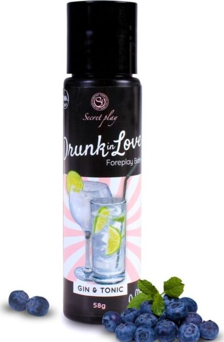 Glijmiddel Secretplay Drunk in Love 60 ml met Gin Tonic-smaak