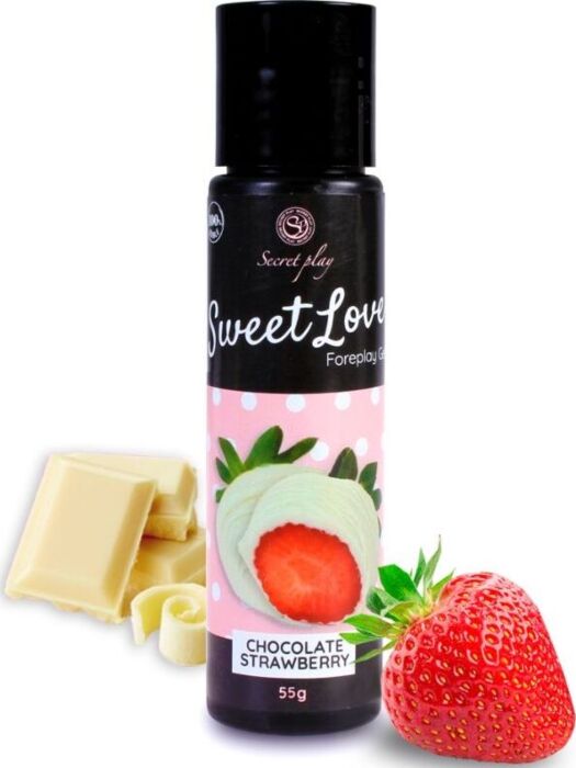 Lubricant SECRETPLAY Sweet Love Aardbei en Witte Chocolade