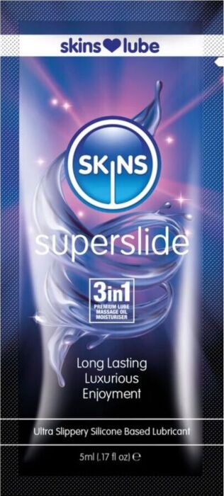 Lubricant SKINS Superslide 5ml - Silikon Glijmiddel