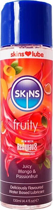 Lubricant Skins Fruity Mango & Passie 130ml - Smaakvol