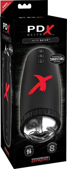 PDX ELITE Moto Bator masturbator met zuig- en vibratiefunctie