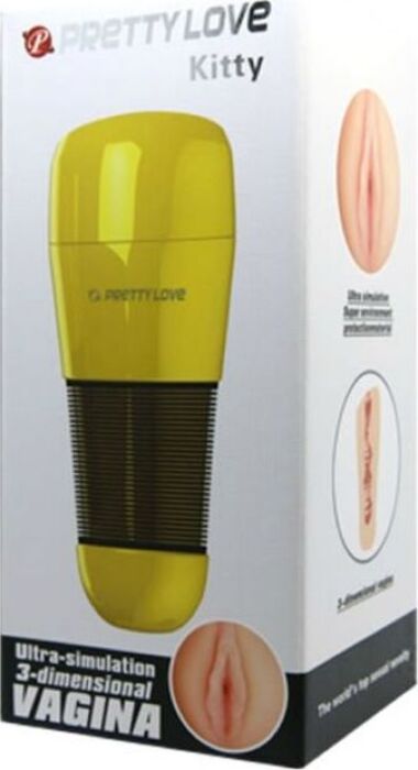 Masturbator Pretty Love Kitty Vagina voor realistische sensaties Masturbator Pretty Love Kitty Vagina voor realistische sensaties