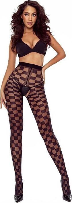 Crotchless Medias PASSION TIOPEN 024 Zwart