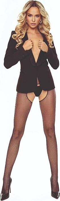 Medias PASSION TIOPEN 034 Crotchless Zwart