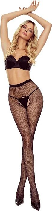 Medias PASSION TIOPEN 038 Crotchless Zwart