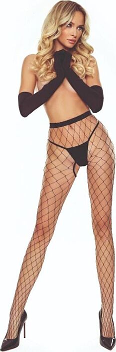 Medias PASSION TIOPEN 030 Crotchless Zwart