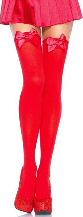 Overknee kousen Leg Avenue met decoratieve strik