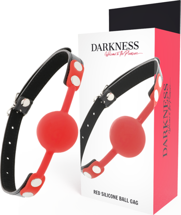 Mordaza Darkness Bondage met leren banden