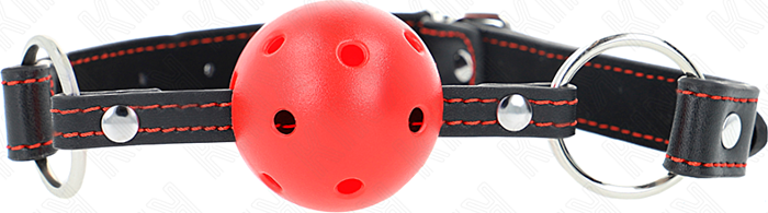 Mordaza KINK 4.5 cm Rood Gag met Holle Bal