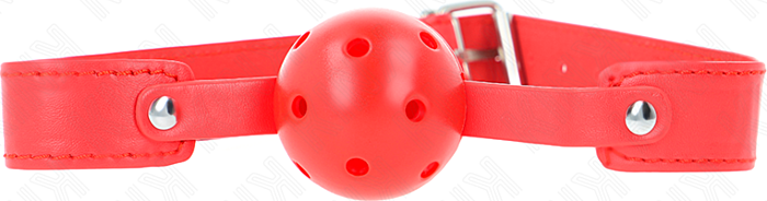 Mordaza KINK 4.5cm Rood - Luxe BDSM Ervaring