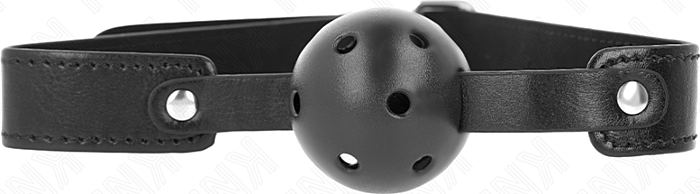 BDSM KINK Mordaza de Bal 4.5 cm Zwart