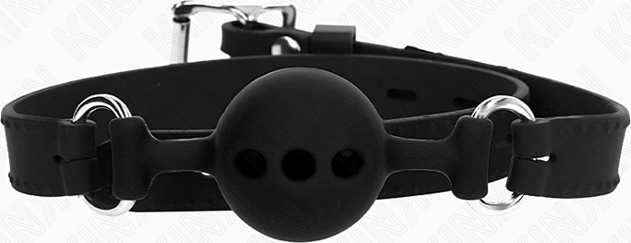 Mordaza KINK Collar S Zwart Silicona 2 cm