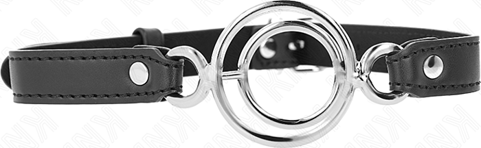 Mordaza KINK 5 cm Zwarte Silicona - Voor Sumptueuze Ervaringen