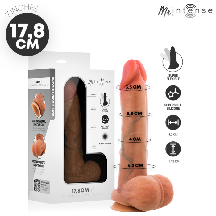 Dildo MR. INTENSE Gary S met geïntegreerde testikels Dildo MR. INTENSE Gary S met geïntegreerde testikels