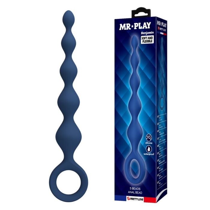 Anale Perlen MR PLAY 20.4 CM met Plug Anale Perlen MR PLAY 20.4 CM met Plug