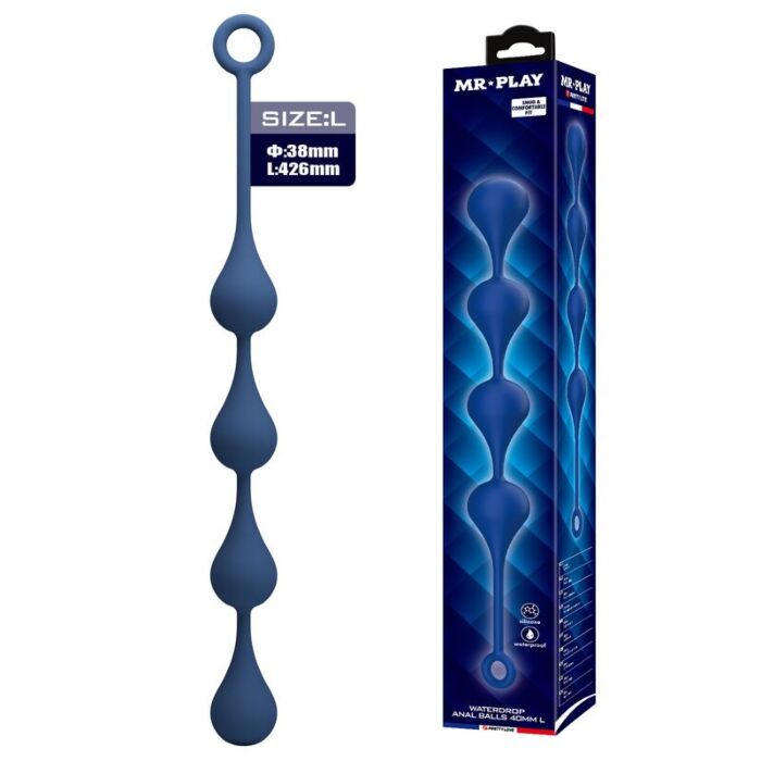Anal beads MR PLAY Silicone Beads Size L 42.6 cm Anal beads MR PLAY Silicone Beads Size L 42.6 cm