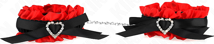 BDSM Muinequeras KINK Hartvorm Rood Verstelbaar