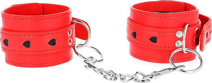 Mu wrist restraint KINK met hartje - verstelbaar