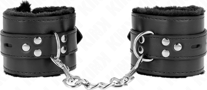 BDSM Mu wrist restraint KINK Zwart met Aanpassingsband