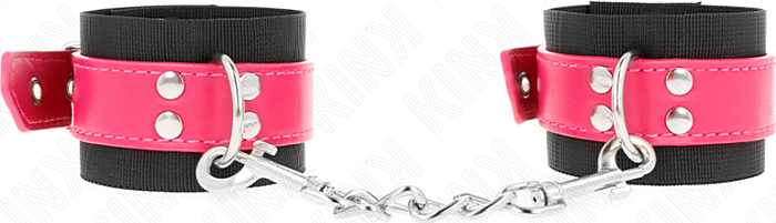BDSM Muinequers KINK Nylon Zwart Fuchsia