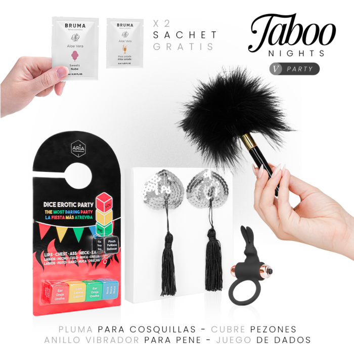 Stelpakket TABOO NIGHTS 5: PARTY met spel en accessoires Stelpakket TABOO NIGHTS 5: PARTY met spel en accessoires