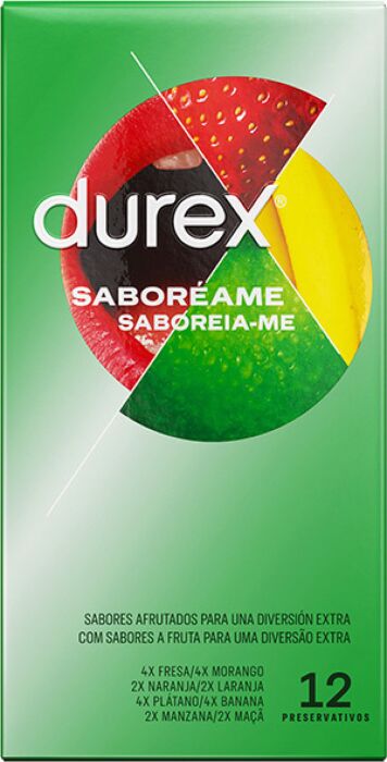 Pakje Smaken Durex 12 stuks Pakje Smaken Durex 12 stuks