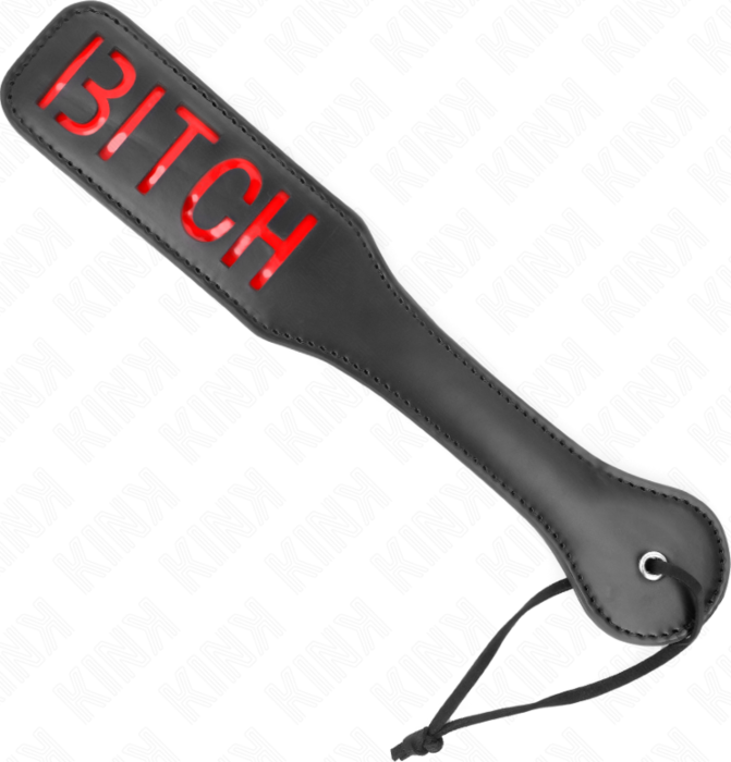 BDSM Pala KINK Bitch Rood 32x6 cm - Sensueel Genot BDSM Pala KINK Bitch Rood 32x6 cm - Sensueel Genot