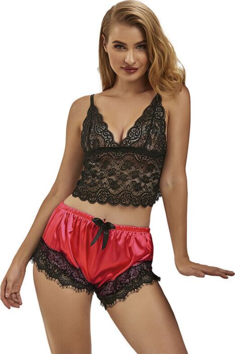 Pijamasexy Sublime Satin & Kant L/XL - Verleidelijke Elegantie