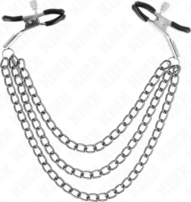 Pinzas voor Pezonen KINK Triple Chain Zwart Pinzas voor Pezonen KINK Triple Chain Zwart