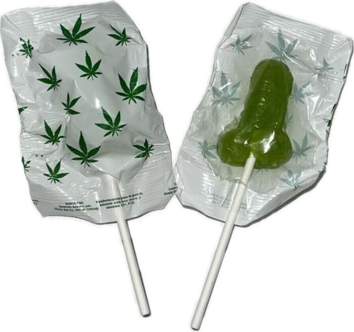 Penislolly DIABLO GOLOSO met marihuana-geur Penislolly DIABLO GOLOSO met marihuana-geur